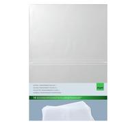 SIGEL SM180 Double Transparent Pockets, for menu cover with elastic binding, for A4, 10 Pieces