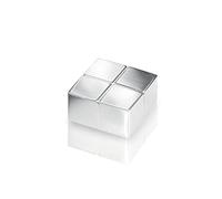 SIGEL SuperDym Magnet 2 x 1 cm | BA195, square, N45 neodymium, silver