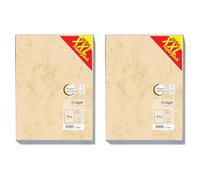 SIGEL T1081 Marbled Writing Paper, A4, 90 GSM Double Sided, Beige, 250 Sheets (Pack of 2)