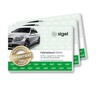 SIGEL T1179 Driving Books for Cars, Set of 3 (3 x FA614: A6 Landscape, 80 Pages) for Germany and Austria, Recognized by the Tax Office, Made from Sustainable Paper