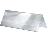 SIGEL Sign Holder TA130 - Tent Form 24 x 9 cm - Double-sided Rigid Transparent Plastic - 5 Pieces