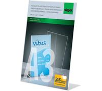 SIGEL TA213 Sign Holder, slanted, for A3, single-sided presentation, uv resista
