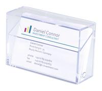 Sigel VA110 Business card box Transparent 1 compartment 100 cards ...