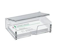 SIGEL VA112 Acrylic Business Card Box, for up to 80 cards (max. 9 x 5,8 cm), clear