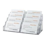 SIGEL VA138 Business Card Holder, 8 compartments, for up to 560 cards, clear