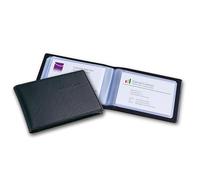 SIGEL VZ170 Card Holder / Card Wallet, leather-look, for up to 40 cards, Black