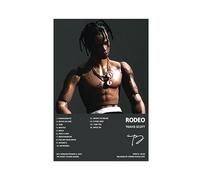 sigeliu Travis Poster Scott Rodeo Album Cover Poster Canvas Poster Bedroom Decor Sports Landscape Office Room Decor Gift Unframe 12x18inch(30x45cm)