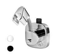 SIGERIO Suction Cup Shower Head Holder - 360° Adjustable. Adhesive Shower Head Hanger with Hook. Shower Handle/Wand/ Hose Bracket. Tool-Free Wall Mount for Handheld Showerheads. Fits Bathroom and RV