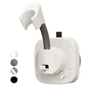 SIGERIO Suction Cup Shower Head Holder - 360° Adjustable. Adhesive Shower Head Hanger with Hook. Shower Handle/ Hose Bracket. Tool-Free Wall Mount for Handheld Showerheads. Fits Bathroom and RV