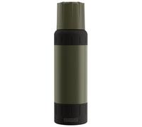 SIGG - Stainless Steel Insulated Water Bottle - Thermos Bottle Alpine Star Roasted Green, with Cup - 27hr Hot, 100hr Cold - Compact & Robust - Leakproof - BPA-Free - Outdoor, Camping & Hiking - 1L
