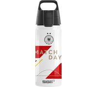 Sigg - Alu Trinkflasche - WMB One DFB Frauen - Made in Switzerland - Klimaneutral Zertifiziert - Für Kohlensäurehaltige Getränke Geeignet - Auslaufsicher - BPA-frei - Outdoor - Schwarz - 1 L