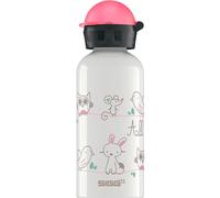 Sigg - Aluminium Kids Water Bottle - KBT All My Friends - Leakproof - Lightweight - BPA Free - Climate Neutral Certified - Light Green - 0.4L