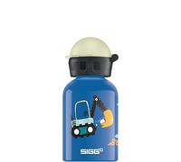 SIGG - Aluminium Kids Water Bottle - KBT Build It - Leakproof - Lightweight - BPA Free - Climate Neutral Certified - Dark Blue - 0.3L