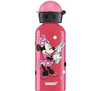 Sigg - Aluminium Water Bottle For Kids - KBT Minnie Mouse (Disney) - Leakproof - Lightweight - BPA Free - CO2 Partner Certified - School & Sports - Pink - 0.4L