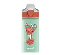 Sigg - Aluminium Kids Water Bottle - Miracle Peaceful - With Straw - Leakproof - Lightweight - BPA Free - Climate Neutral Certified - School & Sports - Light Green - 0.4L