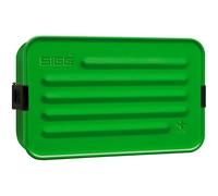 Sigg - Aluminium Lunchbox Plus L Green - with Food Separator - Award Winning - Dishwasher & Microwave Safe - Leakproof - Featherweight - BPA Free - Green - 1.3L
