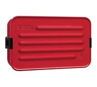Sigg - Aluminium Lunchbox Plus L Red - with Food Separator - Award Winning - Dishwasher & Microwave Safe - Leakproof - Featherweight - BPA Free - Red - 1.3L