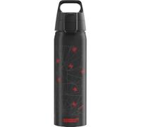 Sigg - Aluminium Water Bottle for Children - WMB One Kids Spiderman Webs - Carbonated - Leak-Proof - Feather-Light - BPA-Free - Climate Neutral Certified - Sports & School - Black - 0.75 L