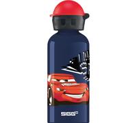 Sigg - Aluminium Water Bottle For Kids - KBT Cars Speed (Disney) - Leakproof - Lightweight - BPA Free - CO2 Partner Certified - School & Sports - Dark