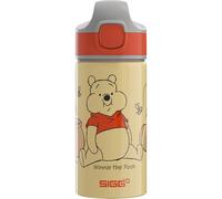 Sigg - Aluminium Water Bottle For Kids - Miracle Winnie Honey (Disney) - With Straw - Leakproof - Lightweight - BPA Free - Climate Neutral Certified - School & Sports - Yellow - 0.4L