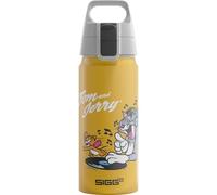 Sigg - Aluminium Water Bottle For Kids - WMB ONE Tom & Jerry - Suitable For Carbonated Drinks - Leakproof - Lightweight - BPA Free - CO2 Neutral Certified - School & Sports - Blue - 0.6L
