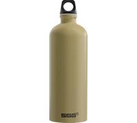 Sigg - Aluminium Water Bottle - Traveller Caramel Sand - Swiss Made - Climate Partner Certified - Suitable for Carbonated Drinks - Leak-Proof - Light as a Feather - BPA-Free - Outdoor - 1L