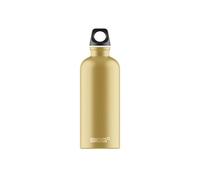 Sigg - Aluminium Water Bottle - Traveller Caramel Sand - Swiss Made - Climate Partner Certified - Suitable for Carbonated Drinks - Leak-Proof - Light as a Feather - BPA-Free - Outdoor - 0.6 L
