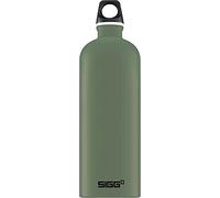SIGG Aluminium Water Bottle Traveller - Leakproof, BPA-free, Carbonation-safe, 1 L Leaf Green