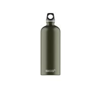 Sigg - Aluminium Water Bottle - Traveller Roasted Green - Swiss Made - Climate Partner Certified - Suitable for Carbonated Drinks - Leak-Proof - Feather-Light - BPA-Free - Outdoor - 1L