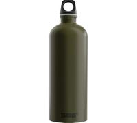 Sigg - Aluminium Water Bottle - Traveller Roasted Green - Swiss Made - Climate Partner Certified - Suitable for Carbonated Drinks - Leak-Proof - Feather-Light - BPA-Free - Outdoor - 1L