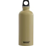 Sigg - Aluminium Water Bottle - Traveller Caramel Sand - Swiss Made - Climate Partner Certified - Suitable for Carbonated Drinks - Leakproof - Lightweight - BPA-Free - Sand - 0.6 L