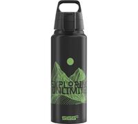 Sigg - Aluminium Water Bottle - WMB Pathfinder Black - Climate Neutral Certified - Suitable For Carbonated Beverages - Leakproof - Lightweight - BPA