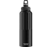 Sigg - Aluminum Sports Water Bottle - WMB Traveller Black - ClimatePartner Certified - Suitable for Carbonated Beverages - Leakproof - Lightweight - BPA Free - 1.5L