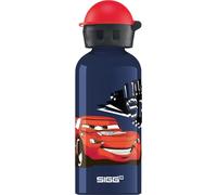 Sigg - Aluminium Water Bottle For Kids - KBT Cars Speed (Disney) - Leakproof - Lightweight - BPA Free - CO2 Partner Certified - School & Sports - Dark Blue - Lightning McQueen Design - 0.4L