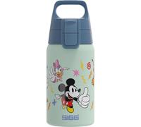Sigg - Stainless Steel Kids Water Bottle - Shield One Disney Mickey & Friends - Suitable For Carbonated Beverages - Leakproof - Lightweight - BPA Free - Blue Mickey - 0.5L