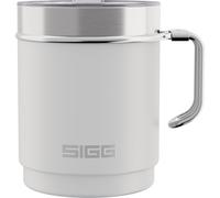 Sigg - Camp Thermo Travel Mug Snow White - with Tritan Lid & Handle - Dishwasher Safe - BPA Free - 18/8 Stainless Steel - Camping & Hiking - White - 0.36L