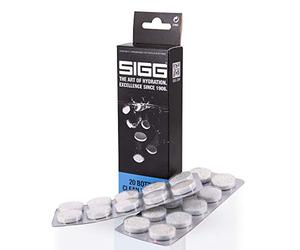 Sigg Bottle Clean Cleaning Tablets for all Water Bottles, 20 Tablets for Hand Washing, Bottle Cleaner for Quick and Easy Washing