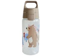 SIGG - Children's Water Bottle - Viva One Bear Family - Suitable for Carbonated Drinks - Leak-Proof - Dishwasher Safe - BPA-Free - Sports & School - Blue - 0.5L