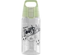 Sigg - Children's Water Bottle - Viva One Football Splash - Suitable for Carbonated Drinks - Leak-Proof - Dishwasher Safe - BPA-Free - Sports & School - Transparent - 0.5L