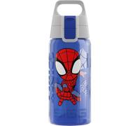 Sigg - Children's Water Bottle - Viva One Marvel - Spidey - Suitable for Carbonated Drinks - Leak-proof - Dishwasher Safe - BPA-Free - Sports & School - Blue - 0.5L