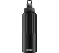Sigg - Aluminum Sports Water Bottle - WMB Traveller Black - ClimatePartner Certified - Suitable for Carbonated Beverages - Leakproof - Lightweight - BPA Free - 1.5L