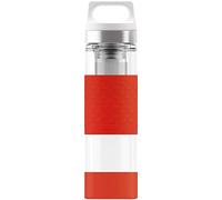 SIGG Hot and Cold Glass Wide Mouth Bottle, Red