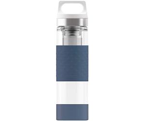 SIGG Hot & Cold Glass Wide Mouth Bottle, Midnight
