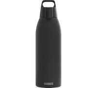 Sigg - Insulated Water Bottle - Shield Therm Black- Suitable For Carbonated Beverages - Leakproof - Dishwasher Safe - BPA Free - 90% Recycled Stainless Steel - 1.5L