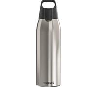 SIGG - Insulated Water Bottle - Shield Therm One Brushed - Carbonated Drinks - Leak-Proof - Dishwasher Safe - BPA Free - 90% Recycled Stainless Steel - Silver - 1L