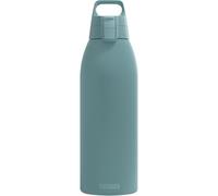 SIGG - Insulated Water Bottle - Shield Therm One Morning Blue - Carbonated Drinks - Leak-Proof - Dishwasher Safe - BPA Free - 90% Recycled Stainless Steel - Grey Blue - 1.5L