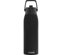 SIGG - Insulated Water Bottle - Thermal Flask Shield Therm FLIP Black - Leak-Proof - Dishwasher Safe - BPA-Free - 90% Recycled Stainless Steel - Black - 1L