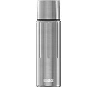 SIGG - Insulated Water Bottle - Thermo Flask Gemstone IBT Brushed - with Cup - Leakproof - Lightweight - BPA Free - 18/8 Stainless Steel - Grey - 0.75L