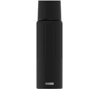 SIGG - Insulated Water Bottle - Thermo Flask Gemstone IBT Obsidian - with Cup - Leakproof - Lightweight - BPA Free - 18/8 Stainless Steel - Black -