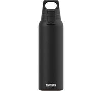 SIGG - Insulated Water Bottle - Thermo Flask Hot & Cold One Light - with Fruit Strainer - Leakproof - BPA Free - 18/8 Stainless Steel - Black - 0.55L